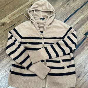 Jcrew zip up sweater with hood